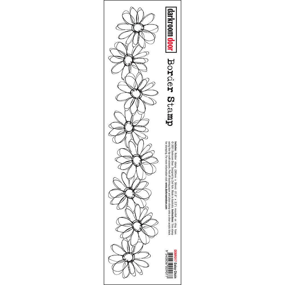 Rubber Stamp - Darkroom Door - Border Stamps - Daisy Chain Arts & Crafts Darkroom Door