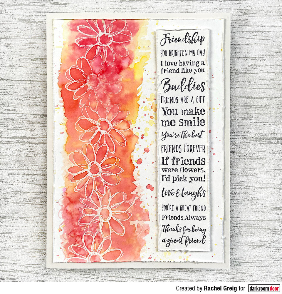 Rubber Stamp - Darkroom Door - Border Stamps - Daisy Chain Arts & Crafts Darkroom Door