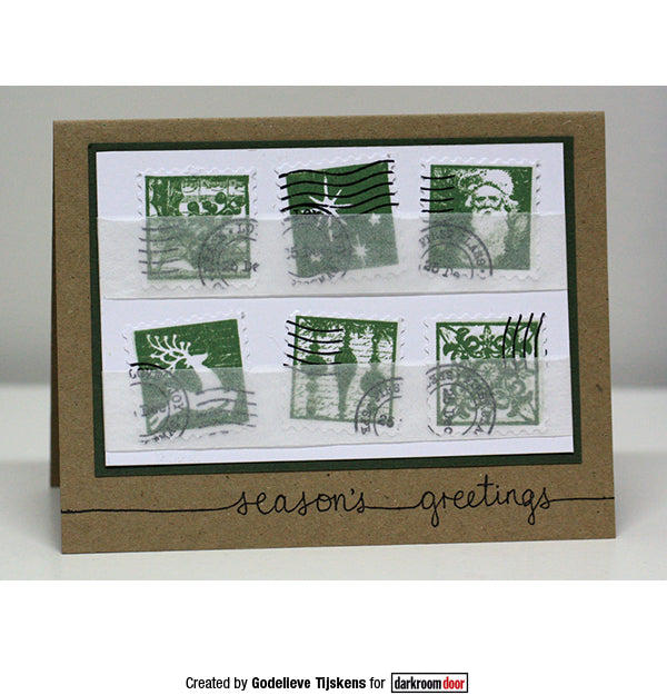 Rubber Stamp - Darkroom Door - Christmas Sentiments Arts & Crafts Darkroom Door