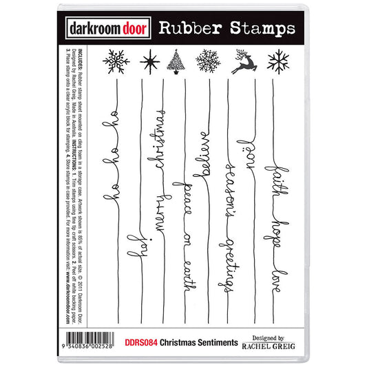 Rubber Stamp - Darkroom Door - Christmas Sentiments Arts & Crafts Darkroom Door