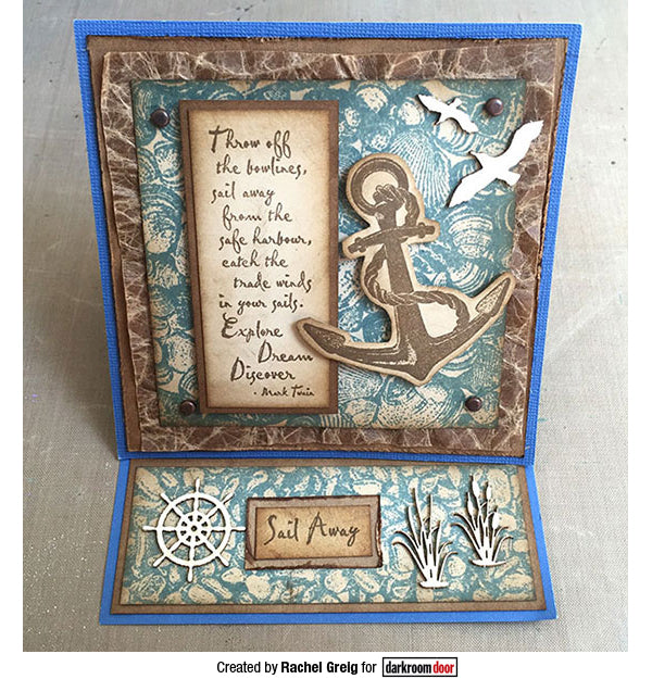 Rubber Stamp - Darkroom Door - Eclectic Stamp - Anchor Arts & Crafts Darkroom Door