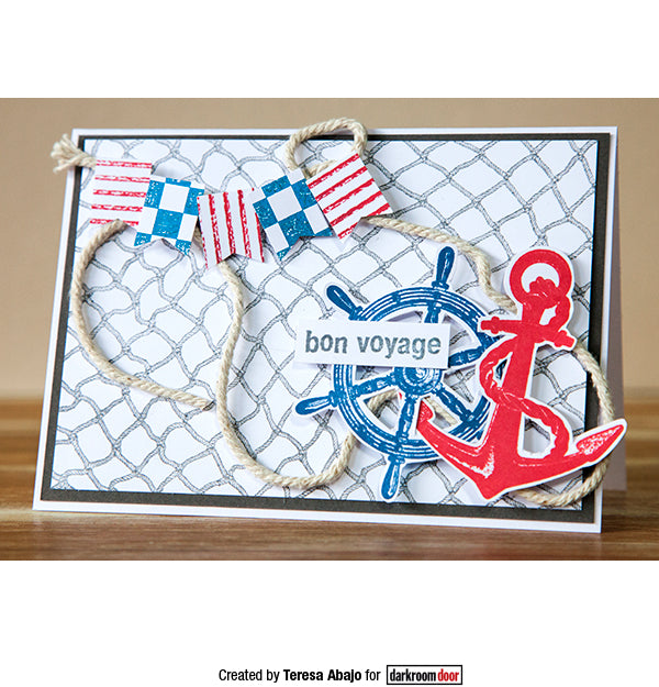 Rubber Stamp - Darkroom Door - Eclectic Stamp - Boat Helm Arts & Crafts Darkroom Door