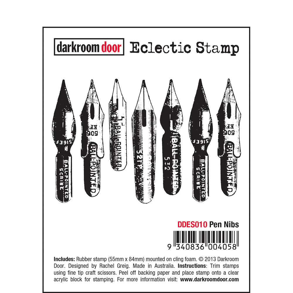 Rubber Stamp - Darkroom Door - Eclectic Stamp - Pen Nibs Arts & Crafts Darkroom Door