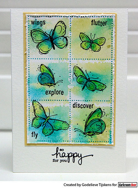 Rubber Stamp - Darkroom Door - Fine Butterflies Arts & Crafts Darkroom Door