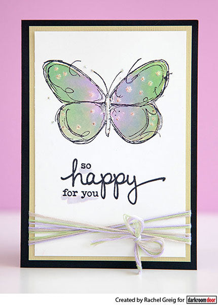 Rubber Stamp - Darkroom Door - Fine Butterflies Arts & Crafts Darkroom Door