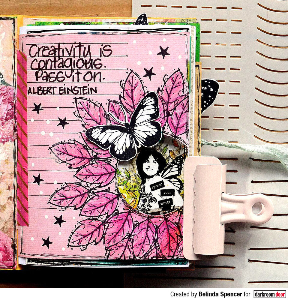 Rubber Stamp - Darkroom Door - Fine Leaves Arts & Crafts Darkroom Door