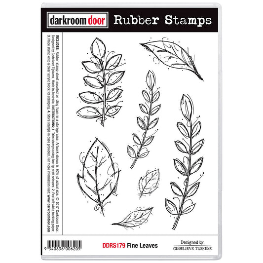 Rubber Stamp - Darkroom Door - Fine Leaves Arts & Crafts Darkroom Door