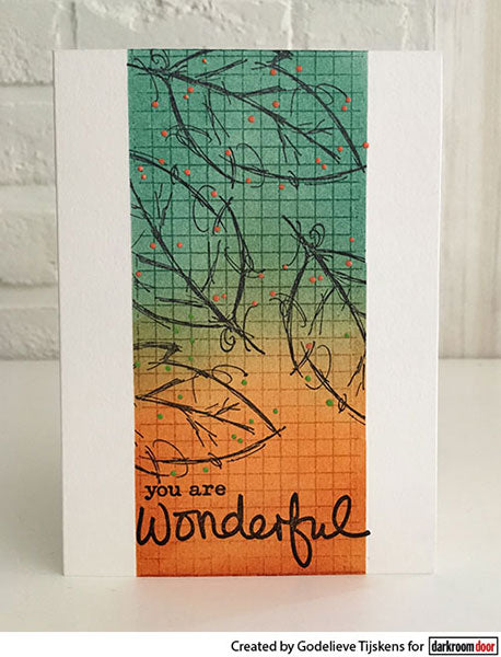 Rubber Stamp - Darkroom Door - Fine Leaves Arts & Crafts Darkroom Door