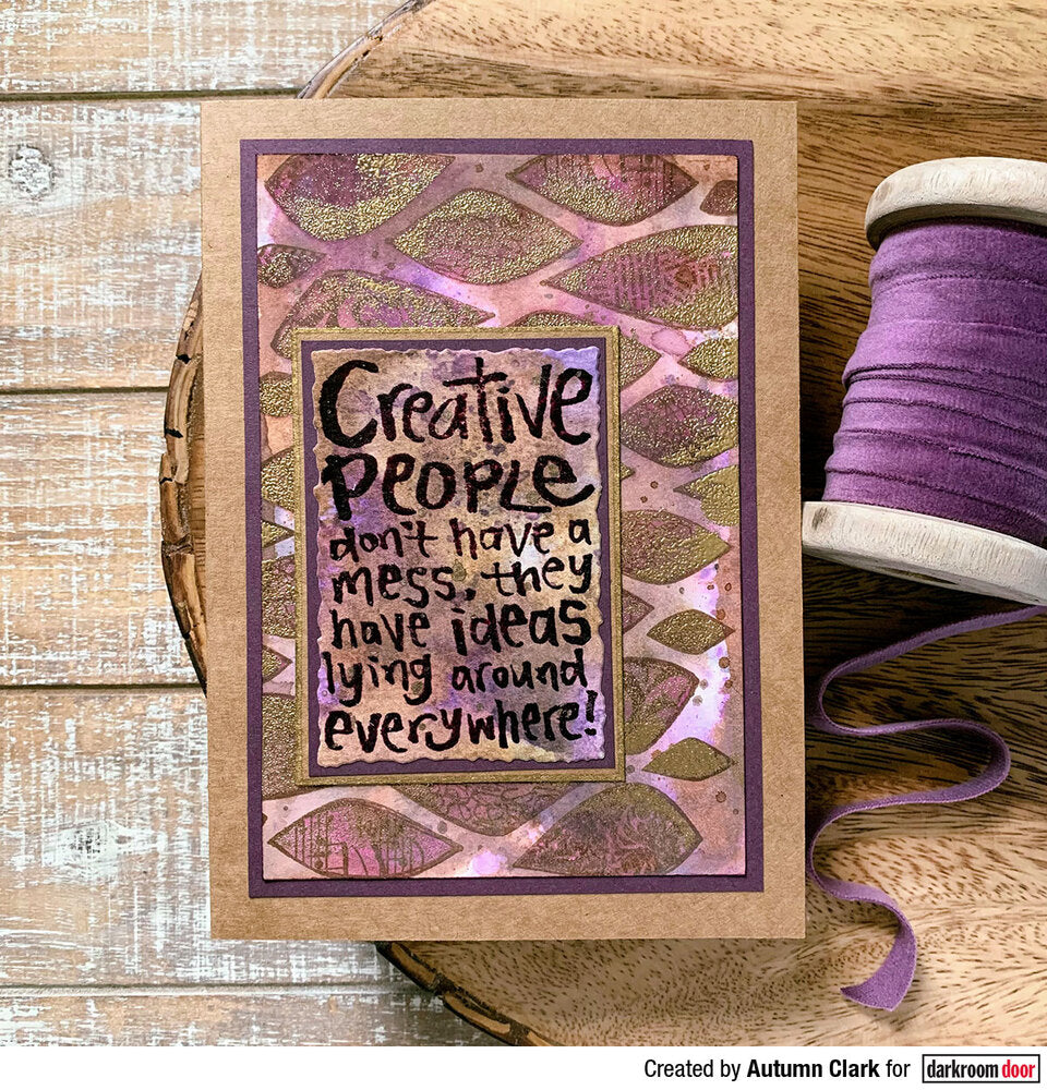 Rubber Stamp - Darkroom Door - Quote Stamp - Creative People Arts & Crafts Darkroom Door