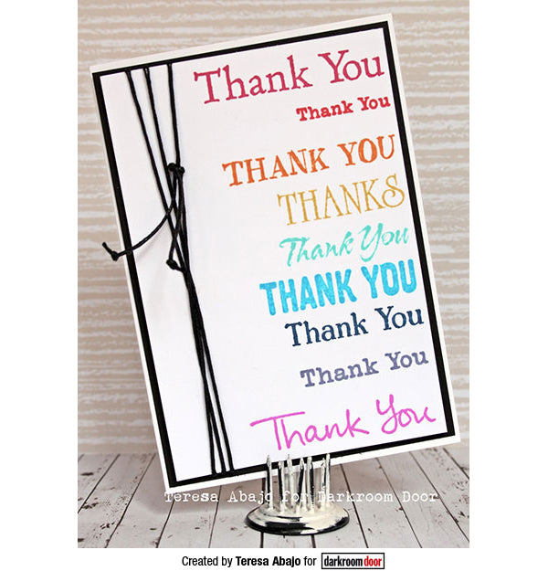 Rubber Stamp - Darkroom Door - Thank You Arts & Crafts Darkroom Door