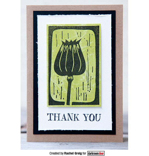 Rubber Stamp - Darkroom Door - Thank You Arts & Crafts Darkroom Door