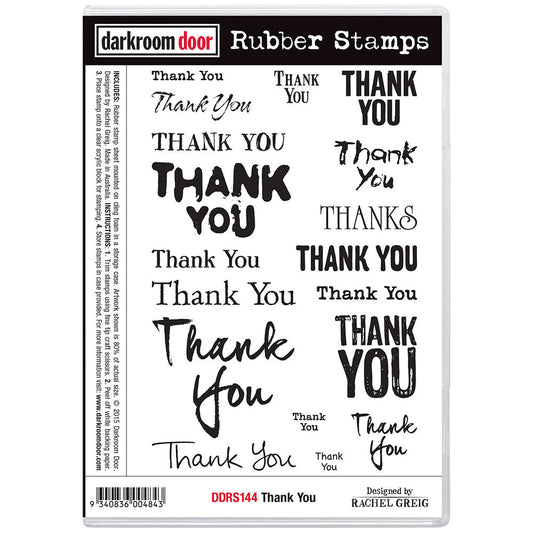 Rubber Stamp - Darkroom Door - Thank You Arts & Crafts Darkroom Door
