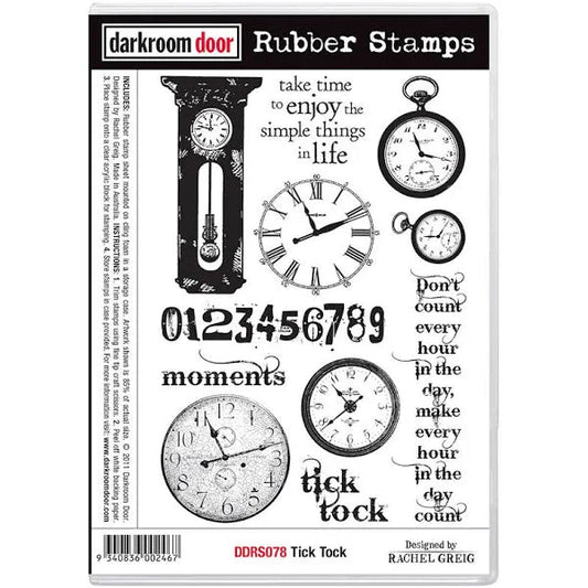 Rubber Stamp - Darkroom Door - Tick Tok Arts & Crafts Darkroom Door