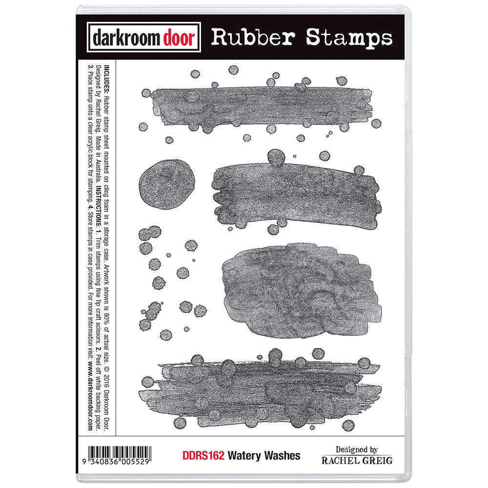 Rubber Stamp - Darkroom Door - Watery Washes Arts & Crafts Darkroom Door