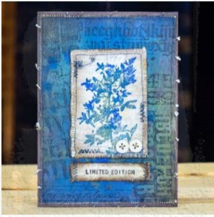 Tim Holtz Cling Mount Stamps: Faded Type