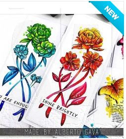 Tim Holtz® Stampers Anonymous - Cling Mount Stamps - Floral Elements