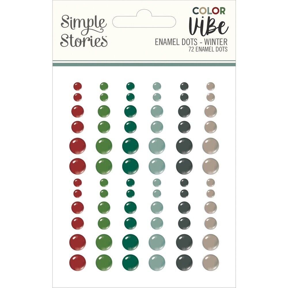 Simple Stories - Enamel Dots - winter (72) Simple Stories