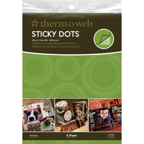 Sticky Dots - Die-cut Adhesive 8.5'' x 11'' Sheets 10Cats