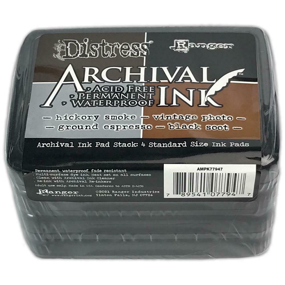 Tim Holtz Distress Archival Ink 4-pack - 10Cats