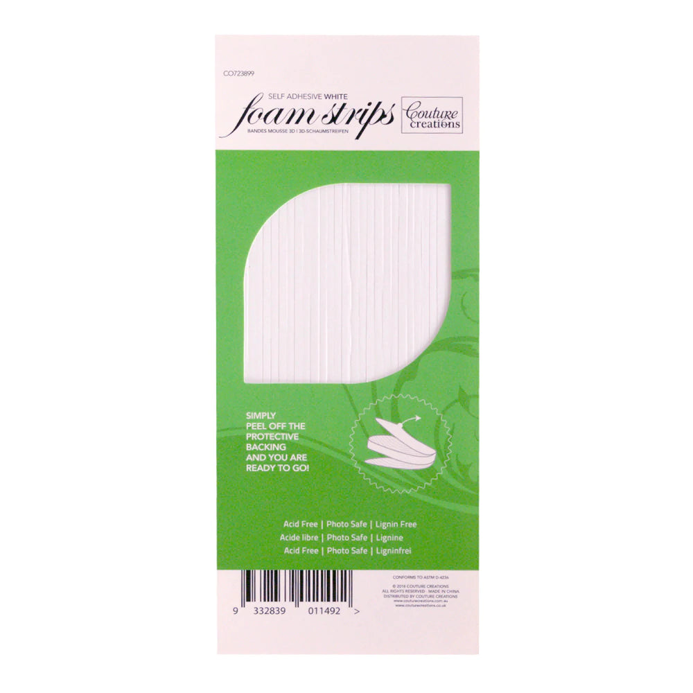 White 3D Adhesive Foam Strips Arts & Crafts Couture Creations